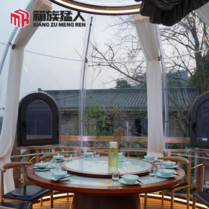 Carpa Domo Geodésica de Lujo Moderna, Transparente, Impermeable, para Glamping, con Vista al Cielo Estrellado, para las Cuatro Estaciones, con Marco de Aluminio - Product Image 6