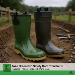 Bottes de sécurité en PVC vert Ttake Tronchetto taille 40 pour semelle - Product Image 3