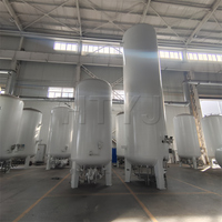 Conteneur de réservoir de stockage d'azote liquide de type vertical du vide poussé 10M3 16Bar