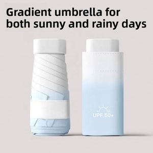 Sombrilla de Sol para Mujer con Diseño Minimalista Moderno, Cinco Varillas de Hierro Reforzadas, Protección UV, Regalos Empresariales, Estilo Cápsula, Degradado - Product Image 4