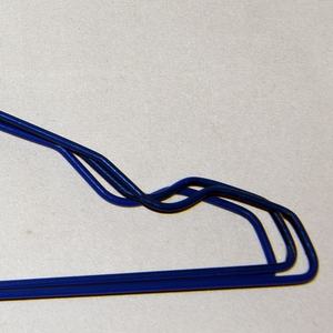 Cintres en fil métallique très bon marché / Cintres en fil métallique en acier enduit de poudre pour sé<span class=keywords><strong>cher</strong></span> les vêtements - Product Image 5