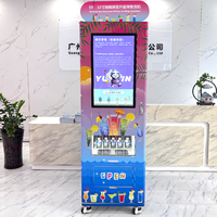 Distributeur automatique de nourriture réfrigéré personnalisé avec écran tactile de 32 pouces, gestion basée sur le cloud, paiement multiple, surveillance à distance