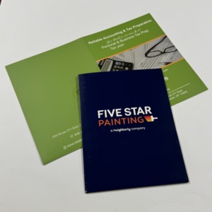 8x11 inch thư mục cho tài liệu/biểu tượng tùy chỉnh A4 thư mục trình bày bất kỳ kích thước in menu/danh mục đầu tư thư mục với túi - Product Image 1