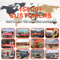 Système solaire hybride complet Tanfon Foshan Grid 20KW 30KW 50KW MPPT, silicium monocristallin, batterie lithium-ion, usage bureautique