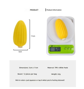 <b>Squishy</b> Simulated Corn Stress Ball - Squeeze Toy for Anxiety Relief, Fidget Sensory Toy for Kids & Adults, <b>Squishies</b> Gag Gift - Product Image 6