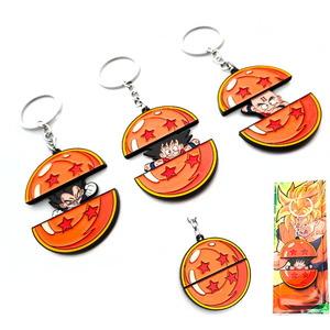 Llavero de Metal Retráctil con Colgante de Bola de Dragón de Son Goku, Mercancía de Anime - Product Image 1
