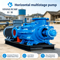 Pompe centrifuge horizontale multi-étages à haute résistance à la corrosion, construction en fer pour les installations d'alimentation en eau (prise en charge personnalisée)
