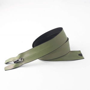 Suministro Directo de Fábrica # 5 # Cremallera de nailon impermeable de 8 hilos con extremo abierto de PU/TPU/PVC, cremallera impermeable de material resistente. - Product Image 6