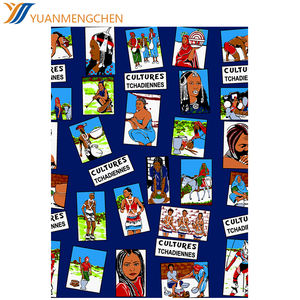 Tissu en jersey double face respirant et écologique en coton tissé batik 100 % personnalisé, idéal pour les vêtements de <span class=keywords><strong>bébé</strong></span> et les bandes de taille pour enfants - Product Image 3