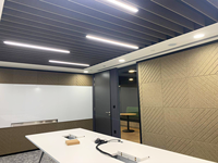 Panneau acoustique personnalisable en feutre PET insonorisant, panneau acoustique auto-adhésif en fibre de polyester pour bureau
