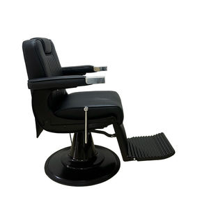 Sillón de Barbero de Cuero Negro de Lujo, Resistente, para Salón de Belleza y Peluquería, Venta al Por Mayor - Product Image 4