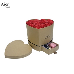 Aierflorist - Cajas <span class=keywords><strong>de</strong></span> <span class=keywords><strong>Flores</strong></span> al por Mayor en Forma <span class=keywords><strong>de</strong></span> Corazón <span class=keywords><strong>con</strong></span> Cajón, Cestas <span class=keywords><strong>de</strong></span> Bombones, Cajas <span class=keywords><strong>de</strong></span> Regalo <span class=keywords><strong>de</strong></span> <span class=keywords><strong>Cumpleaños</strong></span> <span class=keywords><strong>con</strong></span> <span class=keywords><strong>Flores</strong></span> Eternas - Product Image 3
