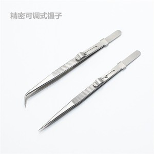 Stainless Steel Tweezers Pointed Head Grooved Design For Jewelry DIY Repair Tools - Product Image 4