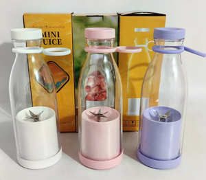Mini-presse-agrumes électrique portable 420 ml avec USB, vitesse variable, mixeur domestique à 6 lames pour jus de fruits frais - Product Image 6