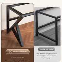 Bureau d'ordinateur, bureau de jeu et chaise pour ordinateur de bureau, table d'ordinateur simple, établi, bureau de chambre, bureau d'étude, bureau de bureau