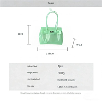 Sac fourre-tout personnalisé en gelée couleur unie, étanche, transparent en TPU, pour femme, haute qualité, été, shopping, concert, holographique