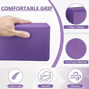 Blocs de yoga multi-usages en EVA haute densité, soutien, antidérapant, écologique, durable pour le yoga, le Pilates, la méditation, l'entraînement - Product Image 5