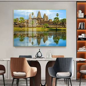 Personalización al por Mayor, Impresión HD, Fotografía de Paisajes Urbanos, Cuadro Decorativo para el Hogar, Pintura en Porcelana de Cristal con LED - Product Image 5