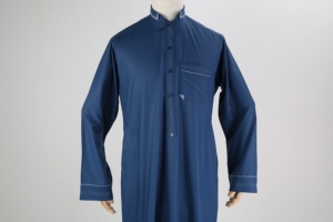Túnica Musulmana de Lujo, Modesta, en Varios Colores, de Poliéster de Alta Calidad, Estilo Dubái, Arabia, Jubbah, Arabia Saudita, Marroquí, Thobe para <span class=keywords><strong>Hombre</strong></span> - Product Image 4