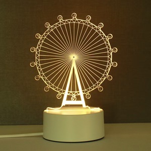 Lampe de chambre à coucher 3D Illusion Cartoon Lampe décorative lumineuse Anime Affichage Led Lampes de chambre Bureau 3d Visual Acrylique Veilleuse pour enfants - Product Image 4