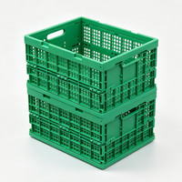 JOIN Supermarché Récipient en plastique pliable empilable Boîte en maille Caisse pliable de rotation de légumes et de fruits