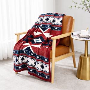 Manta de Terciopelo Aztec Penguin, 100% Poliéster, Alta Calidad, Portátil, para las Cuatro Estaciones, Diseño Moderno, Ligera, de Doble Capa, Cuadrada - Product Image 6