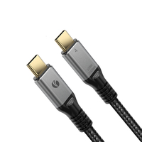 Kabel Pengisian Daya Ponsel VCOM 2 Meter 240W USB4 Aksesoris Ponsel Sinkronisasi Data 20Gbps Kabel Video USB Tipe C 5K 60Hz