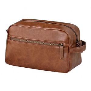 Large Capacity PU Portable Cosmetic <b>Bag</b> High-Value Partition Storage Zipper <b>Toiletry</b> <b>Bag</b> for <b>Men</b> - Product Image 1
