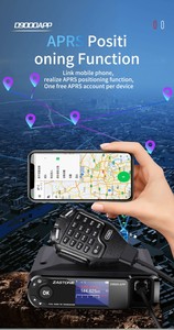 Zastone zastone d9000app 50W UV Dual Band cho bluetooth không dây 50km <span class=keywords><strong>Receiver</strong></span> đài phát thanh xe <span class=keywords><strong>USB</strong></span> di động tự động Walkie Talkie - Product Image 4