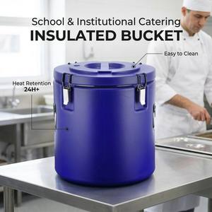 Juego de Recipientes Térmicos Profesionales para Alimentos, de Acero Inoxidable y PP, para Restaurantes, Entrega a Domicilio, Comedores Escolares y Almacenamiento - Product Image 1