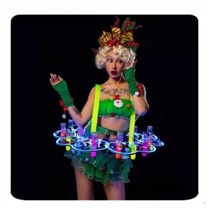 Nuevo Juego de Mesa Luminoso Original de Navidad, Lindos <span class=keywords><strong>Disfraces</strong></span> Interactivos de Baile para Escenario (Conjuntos 100% Poliéster) para Adultos, En Stock para Bares - Product Image 4