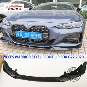 Divisor frontal de estilo de competición para <span class=keywords><strong>BMW</strong></span> G22 Coupe G23 420 <span class=keywords><strong>430</strong></span> 440 M Sports 2020 <span class=keywords><strong>2021</strong></span> Front Lip Warrior 3 piezas divisor frontal - Product Image 6