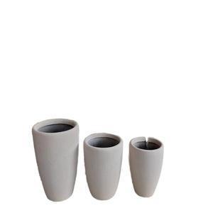 Pots de fleurs contemporains simples de haute qualité écologiques légers en fibre de verre suspendus pour jardin extérieur maison centre commercial - Product Image 6