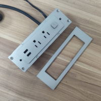 Stop Kontak, Soket Listrik, Dua Stop Kontak, Dua Port USB, Kabel Ekstensi 1,5 Meter, Cocok untuk Berbagai Situasi.