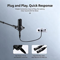 Câble de microphone XLR mâle vers XLR femelle, gaine TPE, cordon audio HIFI pour micro, mixeur, amplificateur, streaming en direct, karaoké, enregistrement