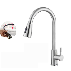 Rubinetto estraibile 304 lavello a leva singola in acciaio inox rubinetto per lavello estraibile - Product Image 2