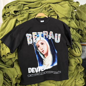 Alta calidad Boxy impresión recortada 100% fabricantes de ropa de algodón en blanco liso Casual Drop Shoulder Streetwear hombres camiseta - Product Image 1