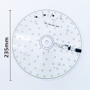 แผงวงจรไฟ LED PCBA แบบกำหนดเอง 1W-5W รูปทรงกลม/สี่เหลี่ยม 12V 24V 220V AC DC สำหรับหลอดไฟและวงจรไฟ - Product Image 4