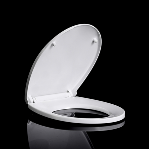 Couvre-siège de toilette <span class=keywords><strong>universel</strong></span> à fermeture douce à dégagement rapide en matériau PP de haute qualité avec un <span class=keywords><strong>bouton</strong></span> <span class=keywords><strong>poussoir</strong></span> - Product Image 2