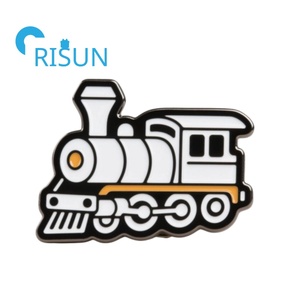 Épingle d'étiquette de train pour moteurs à vapeur en métal Insigne ferroviaire Trolleybus Tramway Pinback Épingle d'attache Épingles d'émail de voie de train personnalisées - Product Image 5