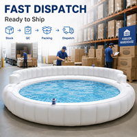 Canapé gonflable personnalisé pour piscine, bar flottant gonflable pour grande piscine extérieure, piscine gonflable pour familles