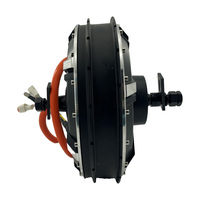 Moteur de moyeu à rayons sans balais QSMOTOR 273 50H V3 72V 8000W pour vélo électrique à roue unique avec patins de 200 mm