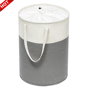 En iyi satış kolej yurt katlanabilir kumaş kirli giysi saklama kovaları 60L kirli çamaşır sepeti kapaklı - Product Image 1