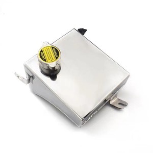 Aluminum Coolant Reservoir 1.5L Expansion Tank For Car <b>Radiator</b> Replacement With <b>Cap</b> And Fittings - Product Image 2