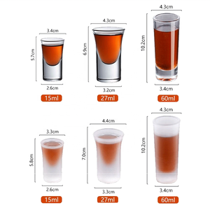 Bicchierini Personalizzati con Logo, Bicchieri Ecologici con Fondo Spesso per Bar/Bartender, Calici da Vino 2oz/4oz Lavabili in Lavastoviglie e Microonde - Product Image 4