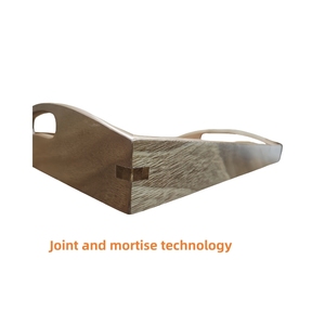 Plateau de service moderne écologique en bois de noyer brésilien Plateau de service élégant Poignées incurvées pour la maison Cuisine Fabriqué à la main Polonais - Product Image 6