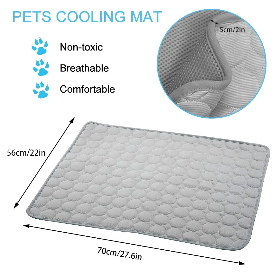 Reusable pads cooling mat customized dog travel pet cooling mat dog wholesale designer dog bed gel cooling mat