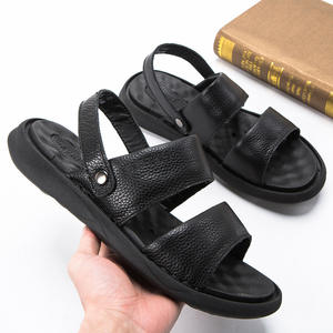 Sandalias 2 en 1 de Cuero Genuino para Hombre, Verano 2026, Ligeras, Suaves, Cosidas a Mano, Calzado Casual para Hombre, Venta al Por Mayor - Product Image 2