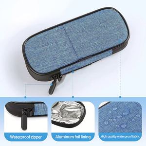 SJ Factory Customized Waterproof Material Insulated Cooler Bags Medication Storage Diabetic Ice Packs Insulin Travel Case - Product Image 5