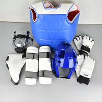 Ensemble de protection personnalisé pour le taekwondo : protège-tête, protège-poitrine, gants, protège-tibias, équipement d'entraînement d'arts martiaux